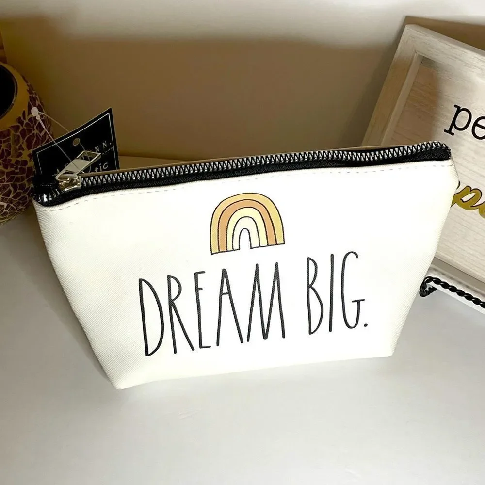 Rae Dunn #DREAM BIG” adorable makeup bag